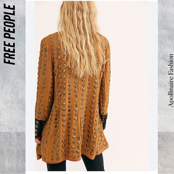 FREE PEOPLE CROSSED COINS MOTO JACKET NWT SMALL - Picture 4 of 9